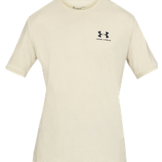 Under Armour Men's Sportstyle Left Chest Short Sleeve Shirt - Khaki Base/Black