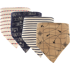 Hudson Bandana Bib Airplanes 4-pack