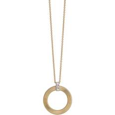 Marco Bicego 18K White & Yellow Gold Masai Diamond Circle Pendant Necklace, 16.5L