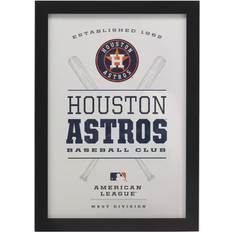 Open Road Brands Houston Astros Team Framed Wood Sign