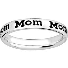 Stacks & Stones Mom Stack Ring - Silver/Black