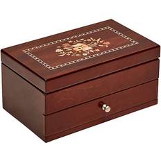 Brown Jewelry Storage Mele & Co Brynn Walnut Wooden Jewelry Box - Brown