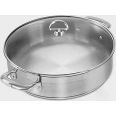 Stainless Steel Sauteuse Chantal Induction 21 with lid 4.7 L 27.94 cm