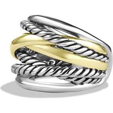 David Yurman 14k Rings David Yurman The Crossover Wide Ring - Gold/Silver