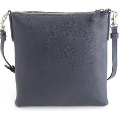 Royce Pebbled Grain Crossbody Bag - Blue