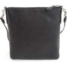 Royce Pebbled Grain Crossbody Bag - Black