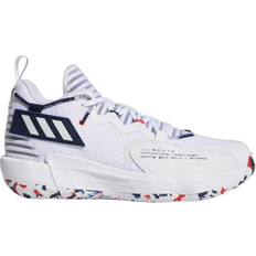 Shoes Adidas Dame 7 Extply M - Cloud White/Team Navy/Vivid Red