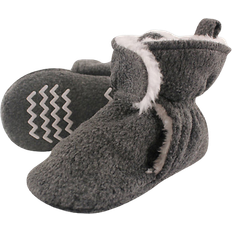 Baby Booties Hudson Sherpa Lined Scooties - Heather Charcoal