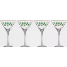 Lenox Holiday Decal Glass 4pcs