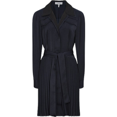 Reiss Alyana Pleated Flippy Dress - Navy