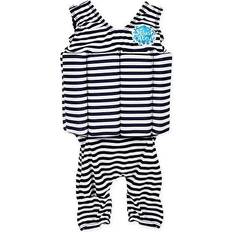 Swimsuits Splash About Short John Float Suit - Navy & White Stripe