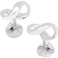 Plata Gemelos de puño Cufflinks Inc Infinity Symbol Cufflinks - Silver