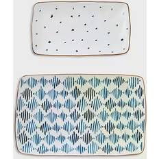 Serving Platters & Trays Lenox Blue Bay Serving Platter & Tray 2pcs