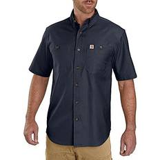 Elastane/Lycra/Spandex - Men Shirts Carhartt Rugged Flex Shirt - Navy