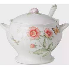 Lenox Butterfly Meadow 2 Piece Tureen & Ladle Set Service 2pcs