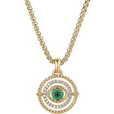 Emerald Charms & Pendants David Yurman Amulet Evil Eye Mobile - Gold/Emeralds/Diamonds