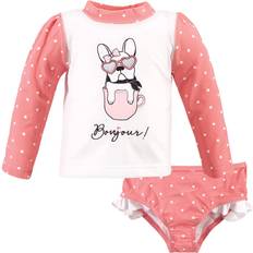 Polka Dots UV Clothes Children's Clothing Hudson Baby Swim Rashguard Set - Bonjour (10325404)