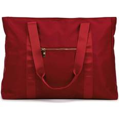 Badgley Mischka Nylon Weekender Tote Bag - Burgundy