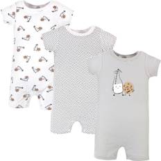 Hudson Cotton Rompers 3-pack - Milk Cookies (10152639)