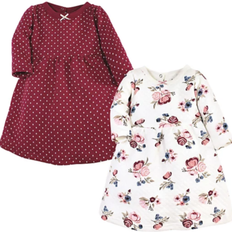 Babies Dresses Hudson Cotton Dresses 2-pack - Dusty Rose Floral ( 10119462)