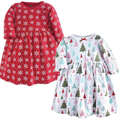 Hudson Baby Cotton Dress 2-Pack - Sparkle Trees (11155525)