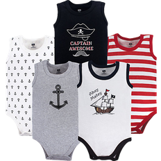 Hudson Sleeveless Bodysuits 5-pack - Pirate Ship (10155368)