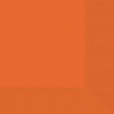 Orange Paper Napkins Amscan 5 in. x 5 in. Orange Peel Beverage Napkins (600-Piece)