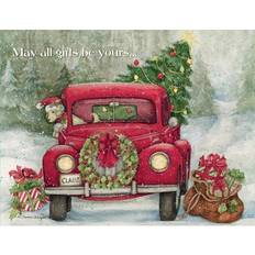 Lang Santa's Truck Boxed Christmas Cards (18 pack) w/ Decorative Box by Susan Winget