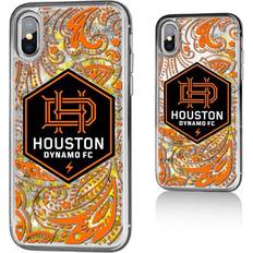 Mobile Cases Sports Fan Products Strategic Printing Houston Dynamo Pattern Glitter iPhone X/XS Case