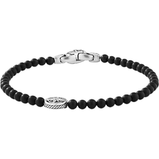 David Yurman Spiritual Beads Compass Bracelet - Silver/Onyx