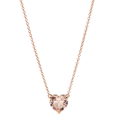 David Yurman Rose Gold Necklaces David Yurman Heart Pendant Necklace - Rose Gold/Morganite