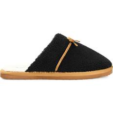 Faux Fur Slippers Journee Collection Melodie - Black