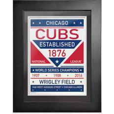 Mustang Chicago Cubs Dual Tone Framed Wall Art