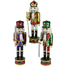 Plastic Nutcrackers Northlight Factory King Guard Nutcracker 3pcs