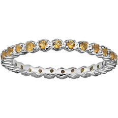 Eternity Rings Stacks & Stones Stack Ring - Silver/Citrine