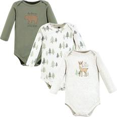 Long Sleeves Bodysuits Hudson Baby Long-Sleeve Bodysuits 3-pack - Forest Deer (10118079)