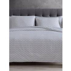 Gray and white comforter Pine Comforter Bed Sheet White (228.6x228.6cm)