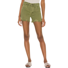 Free People Makai Cutoff Denim Shorts - Olive
