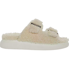 Sheepskin Slides Alexander McQueen Shearling - Naturalmul