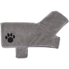 Dry robe Bone Dry Pet Embroidered Paw Pet Robe S