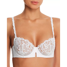 Simone Pérèle SAGA Lace Mesh Demi Bra - Blanc