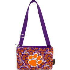 Eagles Wings Clemson Tigers Bloom Crossbody Purse - Purple