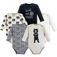 Long Sleeves Bodysuits Children's Clothing Yoga Sprout Long Sleeve Bodysuits 5-pack - Bear Hugs (10192112)