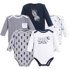 Yoga Sprout Long Sleeve Bodysuits 5-pack - Moon (10192105)