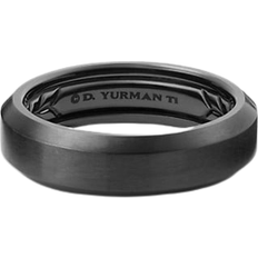 David Yurman Beveled Band Ring - Titanium/Black