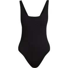 Polyester Bodysuits Good American The Modern Tank Bodysuit - Black