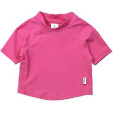 UV Shirts Children's Clothing Green Sprouts Short Sleeve Rashguard Shirt - Hot Pink