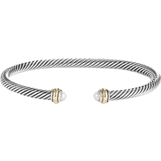 David Yurman Bracelets David Yurman Cable Classic Collection Bracelet - Silver/Gold/Pearl