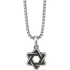 David Yurman Silver Charms & Pendants David Yurman Deco Star of David Pendant - Silver/Diamonds