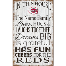 Fan Creations Cincinnati Reds Personalized In This House Sign